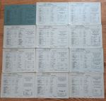 Cambridge University Rugby Union Programmes  1956 - 1997