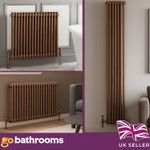 Copper Traditional 2 Column Radiator Horizontal Vertical Central Heating Rad