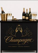 Portable Folding Mobile Bar Cart Commercial Event Wedding Cocktail Station Bar