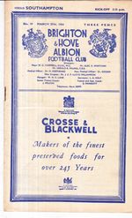 1953   1954          Brighton v Southampton - - 27th March
