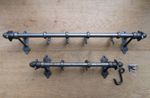 Rustic cast iron Kitchen Pantry shelf pot Pan mug cup rack Traditional vintage