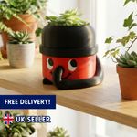 Henry Hoover Inspired Plant Pot Planter Novelty Desk Accessory British Gift Cute