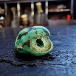 Tibetan Turquoise Amulet – Natural Matrix Pendant