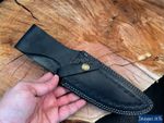 Handcrafted Cowhide Leather Sheath | Fits 12–14cm Blades | Outdoor Bushcraft Gea