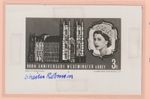 E-313 - GB 1966 Abbey 3d Photo Proof signed by Sheila Robinson  the designer