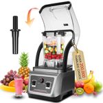 Commercial Blender 2L 2200W Quiet Soundproof Shield Variable Speed Self-Cleaning