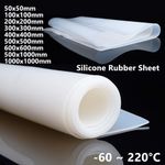 Soft Silicone Rubber Sheet Clear Translucent High Temp Mat Plate Various Size