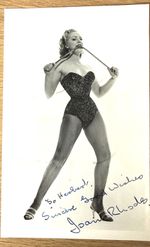 JOAN  RHODES  -  BRITISH  STRONG WOMAN   - AUTOGRAPHED PHOTO
