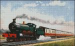 Steam Train 1 Complete Counted Cross Stitch Kit 15"x 9"