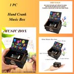 Happy Birthday Gifts Music Box Cute Gift Hand Crank Music Box  Birthday Theme