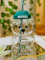 2026 Starbucks Bearista Bear Series Glass Bear Cup Limited Edition For Xmas Gift