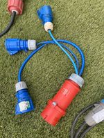 32A 3 Phase to 3 x 16A Socket Splitter Lead Arctic Cable 415V 5 Pin