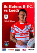 ST HELENS England v LEEDS RHINOS 28 August 2026 RUGBY OFFICIAL 20 pages