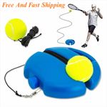 Tennis Trainer Training Practice Self-Study Rebound Balls Back Base Tool w/ Ball
