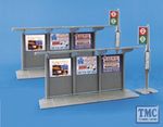 5007 Modelscene OO/HO Gauge Bus Stop & shelter 2 of each