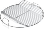 SUREFIRE HINGED BBQ COOKING GRATE 57CM  HEAVY DUTY  PART FITS WEBER 57CM BBQ
