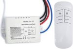 Wall Switch and Remote Control one-Way ON/Off 220V - 240V Light Digital... 