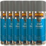 6 x Hycote Grey Primer Spray Paint Aerosol Car Multi-Purpose Premaration 400ML