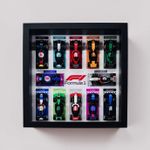 Display frame for Lego ® Formula One Minifigures F1 71049 Series Race Cars 27cm
