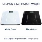 Digital Bathroom Scale 180kg LCD Body Weight Glass Electronic Weighing Sca