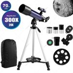 Telescopes for Adults Astronomy, 70mm Aperture 400mm Refractor Telescope travel
