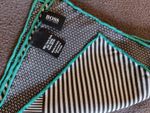 Hugo Boss Pocket Square Handkerchief Pattern Brand New Collection Made In Italy