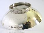 BEAUTIFUL SOLID STERLING SILVER CELTIC BOWL DISH 2002 PLANNISHED HAND MADE 92g