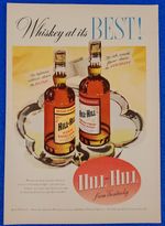1953 HILL & HILL KENTUCKY BOURBON WHISKEY VINTAGE ORIGINAL LIQUOR PRINT AD