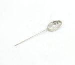 George II Sterling Silver Floral Pierced Mote Spoon Antique c1750s 