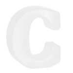 3D Alphabet Mold for Resin 2.56 Inch Silicone C Capital Alphabet Epoxy Casting