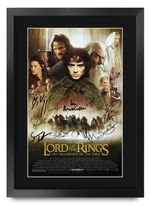 The Lord of the Rings: The Fellowship of the Ring Movie Poster Signed Printed Au