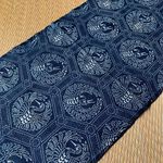 Vintage Japanese Textile Aizome Indigo Blue Cotton Fabric Scrap 76×34cm G54023