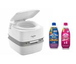 Thetford Porta Potti 365 Portable Toilet White Camping Caravan PP365+ Aqukem Duo