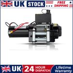 Gearzaar Electric Winch For Garage 1361KG/3000LBS Workshop Synthetic Rope 12V