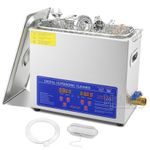 7L Ultrasonic Cleaner Timer Heater Cleaning Machine With Basket Watch Jewellery