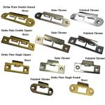 Strike Plate for Mortice Lock Brassed/ Brushed/ Satin/ Polished Stainless Steel