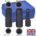 3Pcs 18.5/19.5mm 20.5/21.5mm Double Sided 1/2" For Ford Wheel Nut Impact Socket