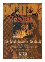 PANTERA ENTIRE GROUP AUTOGRAPHED SIGNED A4 POSTER PHOTO PRINT