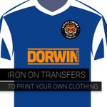 DTF Printed Club Sponsor Iron On Transfers Custom Team Logo Vinyl Sportswear
