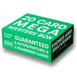 20 CARD MYSTERY FOOTBALL/SOCCER BOX - 8 GUARANTEED AUTO'S/PATCHES + 2 NUMBERED ⚽