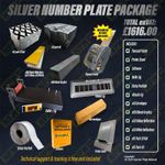 Licence Plate Number Starter Pack Kit Business Blacks 3d 4d Jig Printer Silver