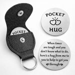 Pocket Hug Token Keyring For Inspirational Keepsake Gift Stainless Steel Coin UK