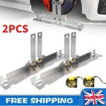 2Pcs DIY Upgraded Toe Wheel Alignment Tool Plate Kit with Measuring Tapes Silver