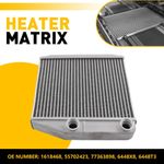 Heater Matrix 1618468 55702423 Fits Vauxhall Opel Corsa D E Exchanger Interior