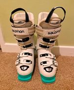 Salomon X Max 90 W Women’s Alpine Ski Boots 100mm Last MP 22 White/Green