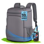 Insulated Cooler Backpack 30L Large Bag Cool Box Picnic Thermal Camping Hiking