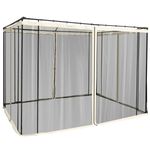 302 x 207cm Universal Replacement Gazebo Mesh Netting Screen Walls - UK Stock