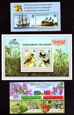 Solomon Islands 3 Miniature Sheets Unmounted Mint