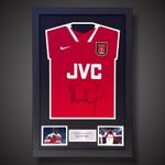 Ian Wright Arsenal Legend Hand Signed And Framed Football Shirt £299 With COA 