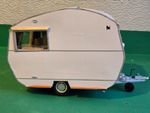 dolls house OOAK  white handmade vintage 1960s caravan great detail  1.12th